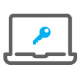 laptop with key security